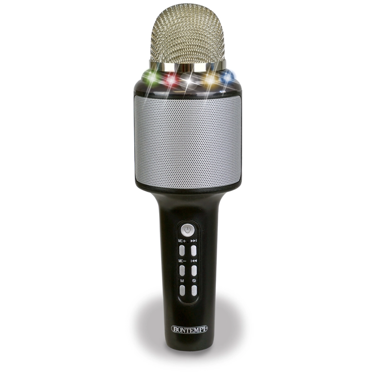 BONTEMPI MICROFONO KARAOKE WIRELESS ALTOPARLANTE E LUCI. 48 5010