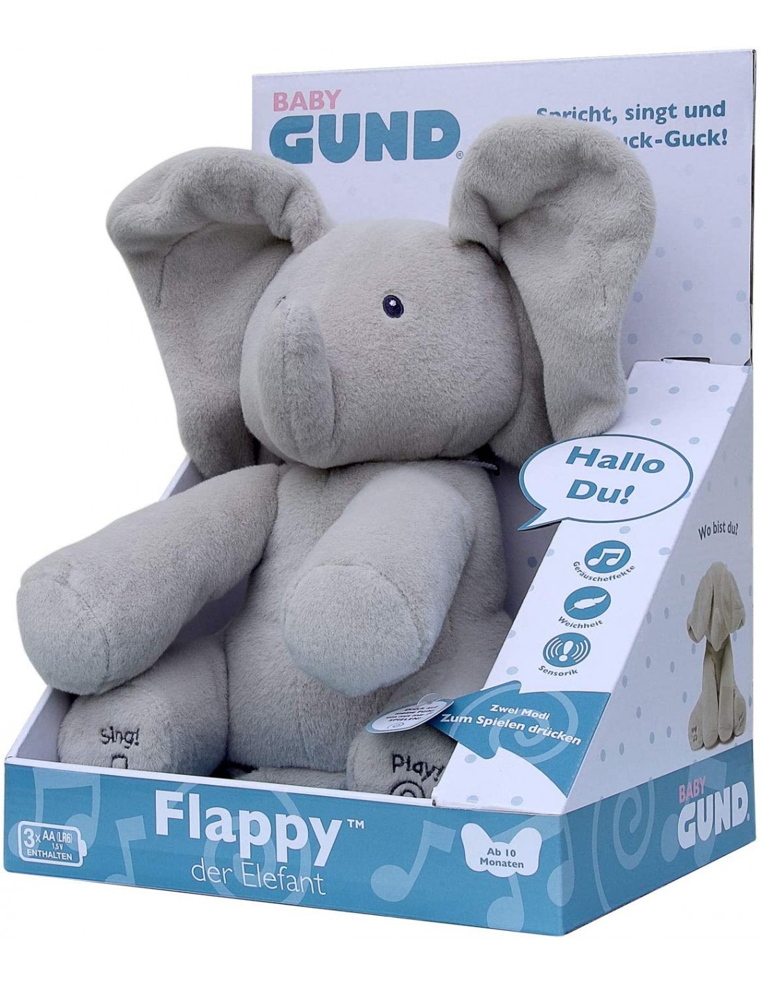 SPIN MASTER  GUND FLAPPY ELEFANTINO INTERATTIVO PARLANTE 6054485