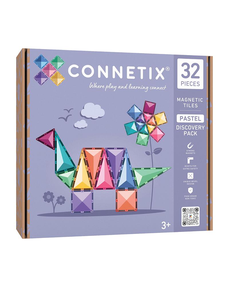 CONNETIX PANNELLI MAGNETICI DISCOVERY PACK PASTELLO 32 PZ