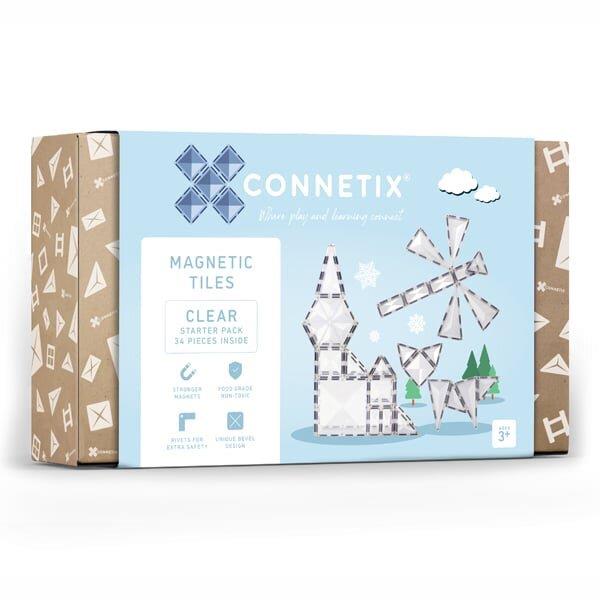 CONNETIX PANNELLI MAGNETICI TRASPARENTI - STARTER PACK 34 PZ