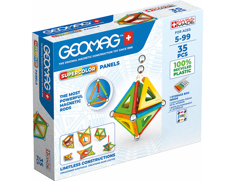 GEOMAG WORLD SUPERCOLOR PANELS RECYCLED - 35 PEZZI 377