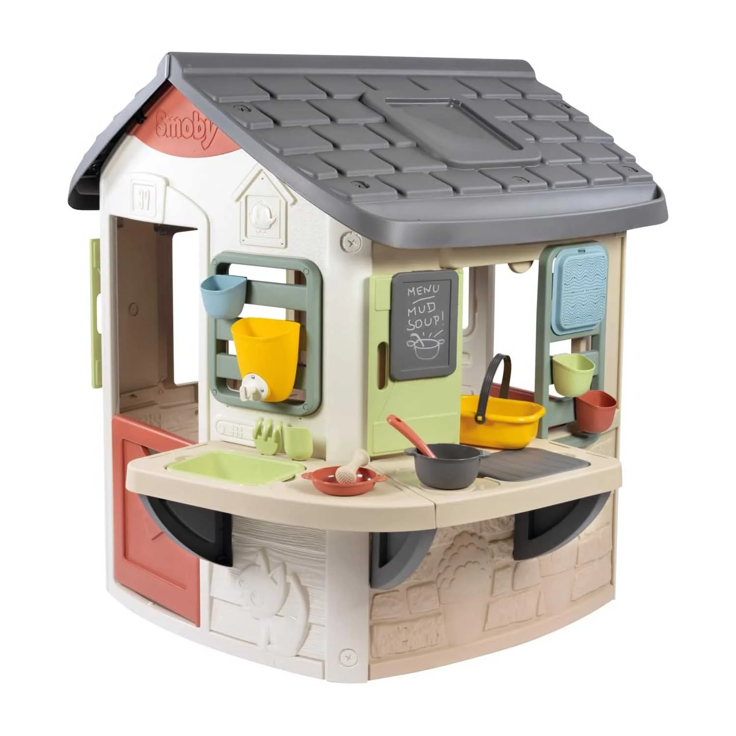SMOBY TOYS LIFE CASETTA DEI PASTICCI MUD COOKING HOUSE CON ACCESSORI