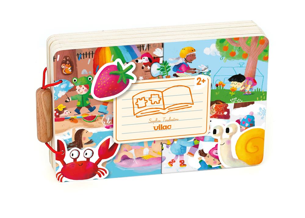 VILAC LIBRO PUZZLE IN LEGNO - LE 4 STAGIONI 7911