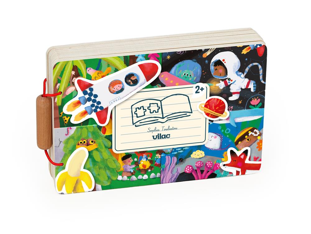 VILAC LIBRO PUZZLE IN LEGNO - AVVENTURE 7912