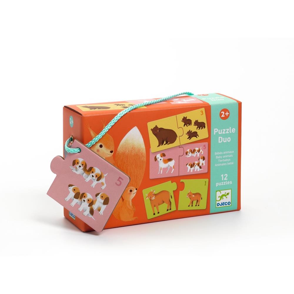 DJECO BABY ANIMALS PUZZLE DUO DJ08166