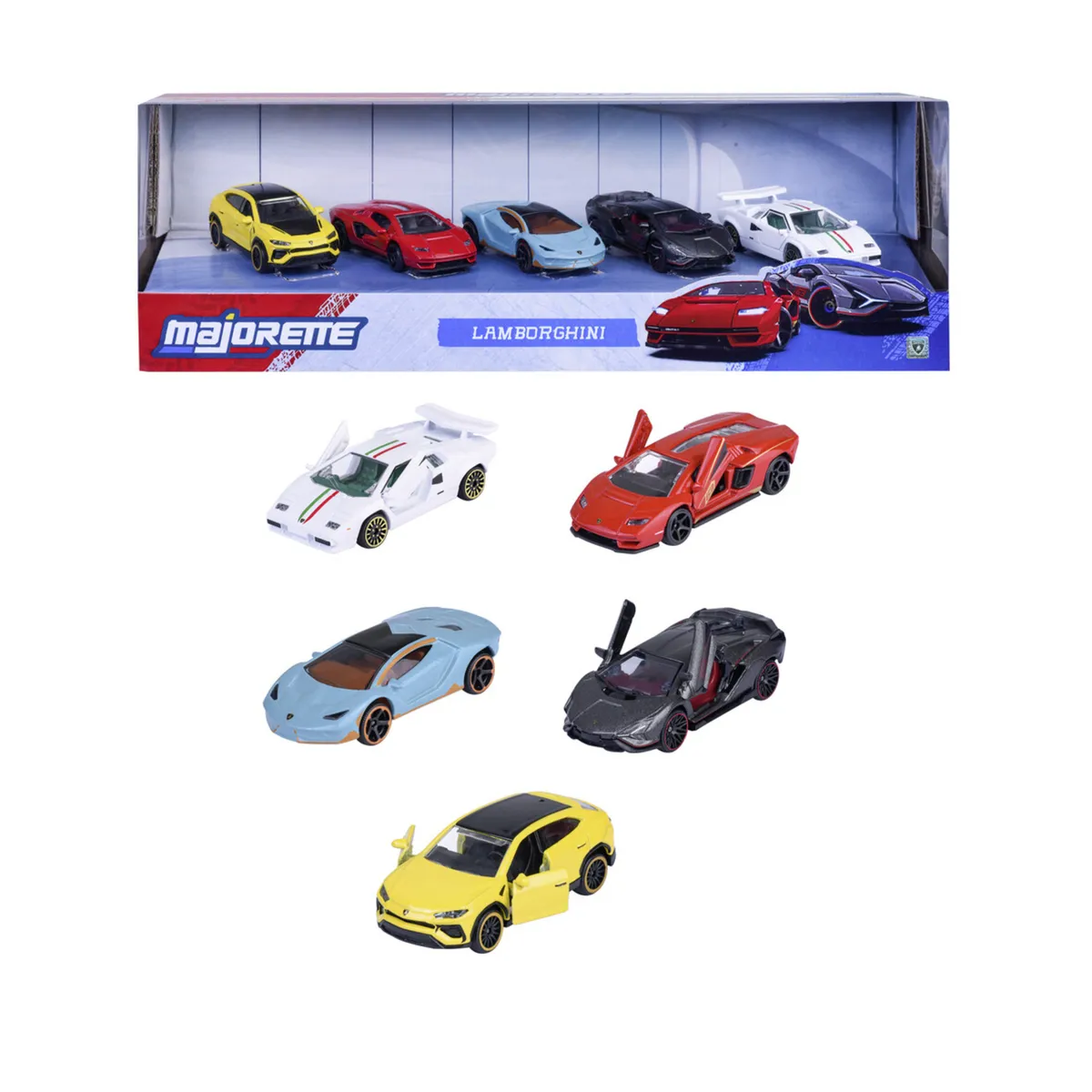MAJORETTE LAMBORGHINI 5 PZ GIFTPACK