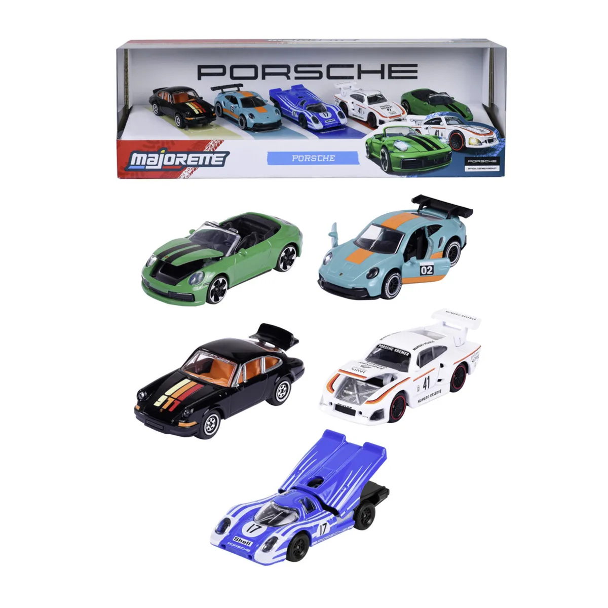 MAJORETTE PORSCHE 5 PZ GIFTPACK