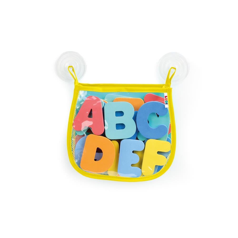 LUDI ALFABETO DA BAGNO MULTICOLORE CON RETE 40092