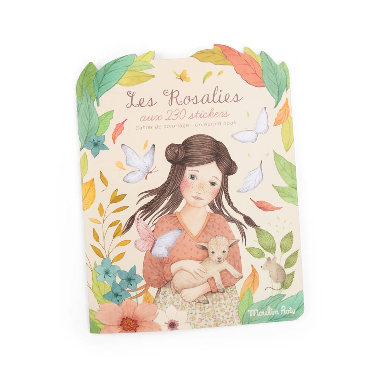 MOULIN ROTY QUADERNO DA COLORARE CON 230 ADESIVI LES ROSALIES (IMB.6) 710185