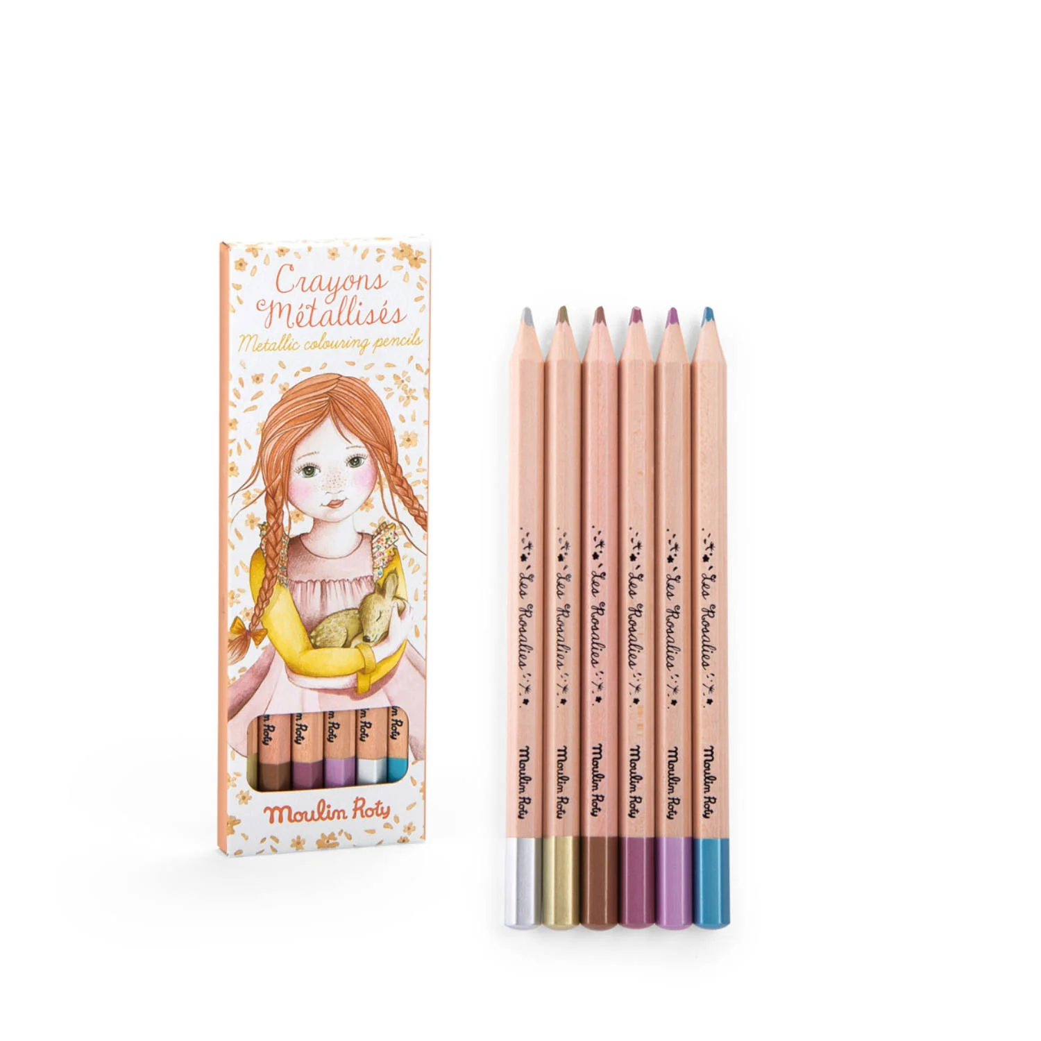 MOULIN ROTY 6 MATITE METALLIZZATE LES ROSALIES 710607