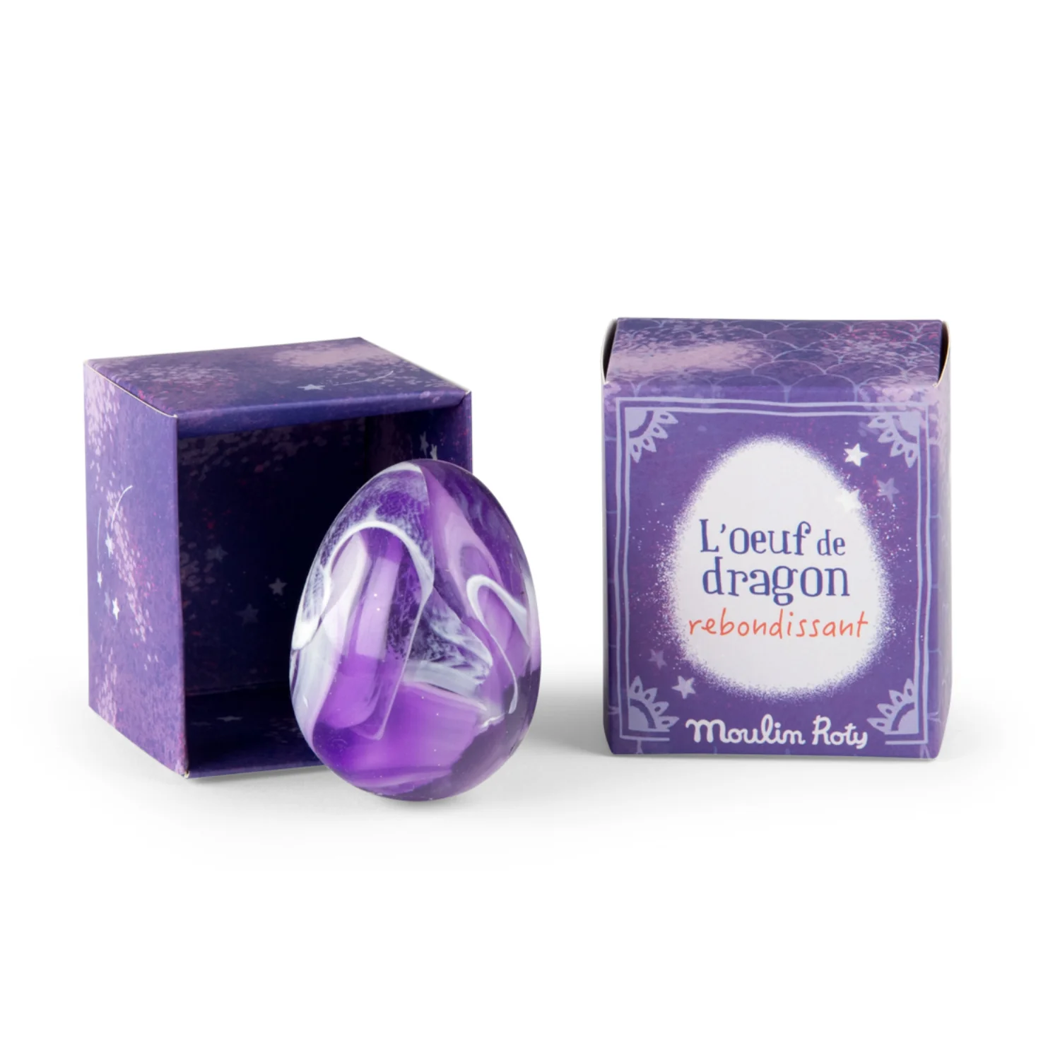 MOULIN ROTY UOVO DEL DRAGO VIOLA RIBALZANTE LES PETITES MERVEILLES 711424