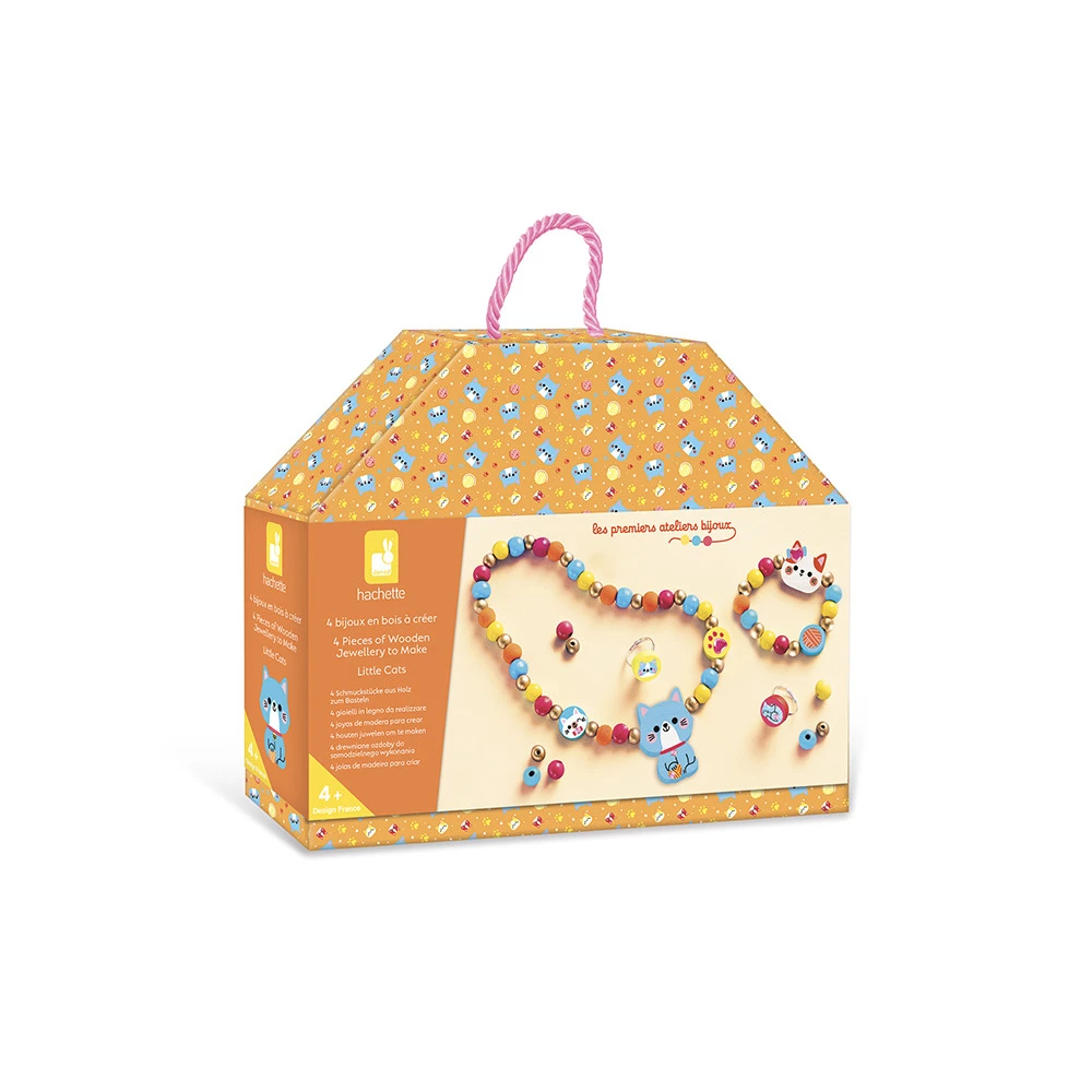 JANOD 4 GIOIELLI IN LEGNO - LITTLE CATS J09114