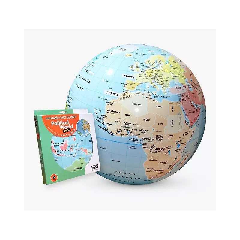 CALY MAPPAMONDO POLITICO GONFIABILE MAXI 42 CM