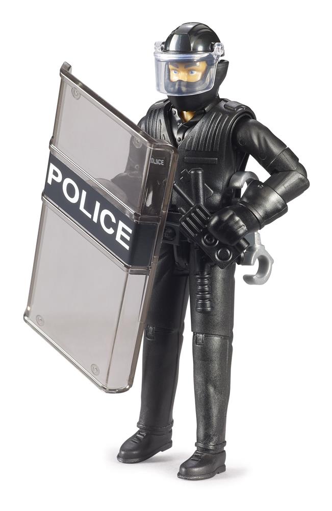BRUDER POLIZIOTTO FORZE SPECIALI CON ACCESSORI 62151