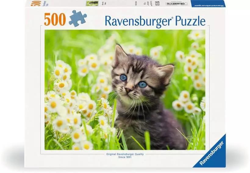 RAVENSBURGER PUZZLE GATTINO NEL PRATO 500 PZ 00367