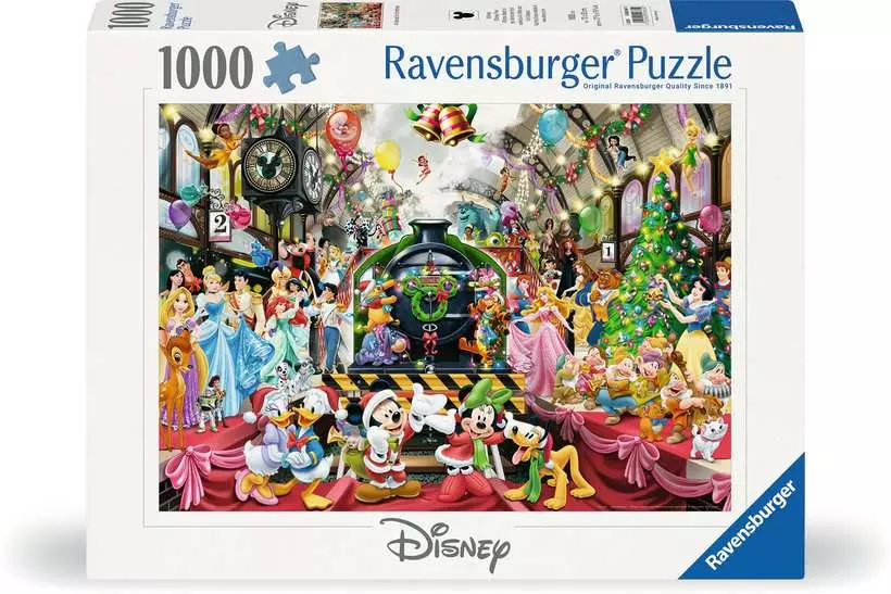 RAVENSBURGER PUZZLE IL TRENO DI NATALE DISNEY 1000 PZ 00661