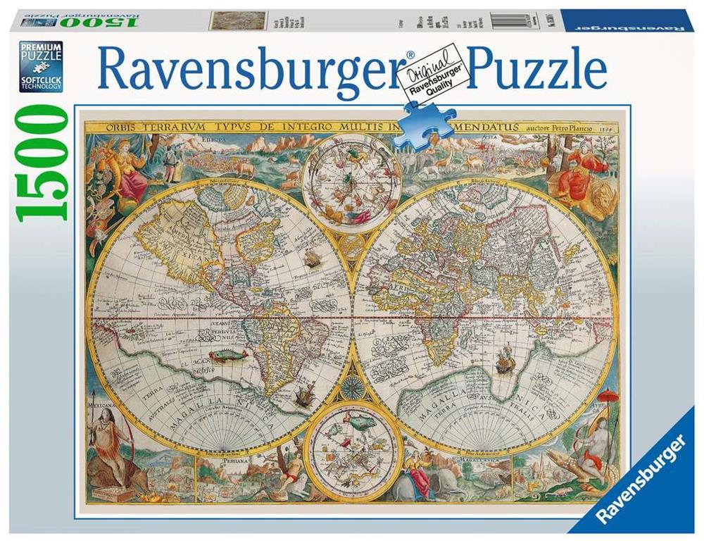 RAVENSBURGER PUZZLE MAPPAMONDO STORICO 1500 PZ 00716