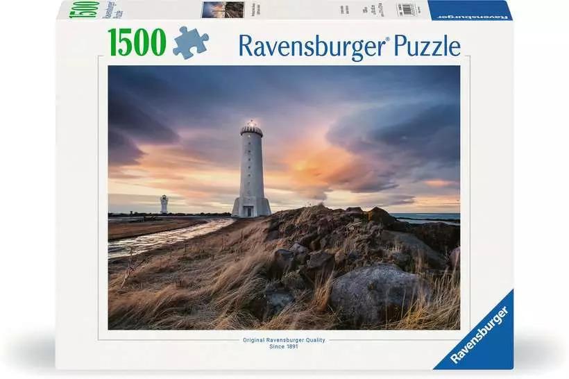 RAVENSBURGER PUZZLE ATMOSFERA MAGICA SOPRA IL FARO DI AKRANES 1500 PZ 00732