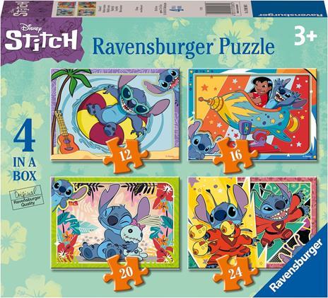 RAVENSBURGER PUZZLE STITCH - COLLEZIONE 4 IN A BOX - 12-16-20-24 PZ 01069