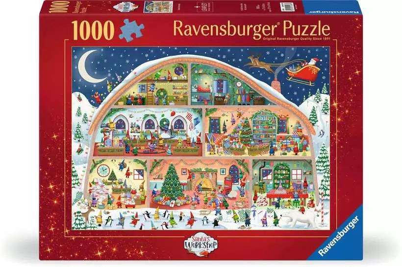 RAVENSBURGER PUZZLE IL LABORATORIO DI BABBO NATALE 1000 PZ 01268