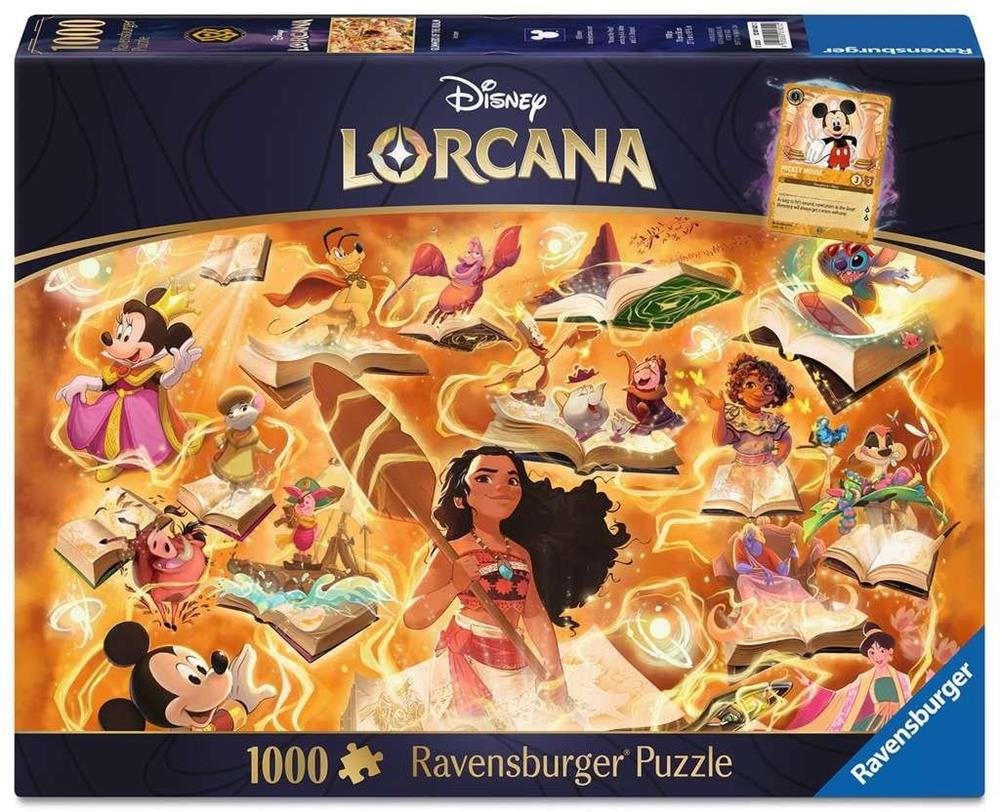 RAVENSBURGER DISNEY LORCANA PUZZLE GLIMMERS OF THE REALM: AMBER 1000P 01621