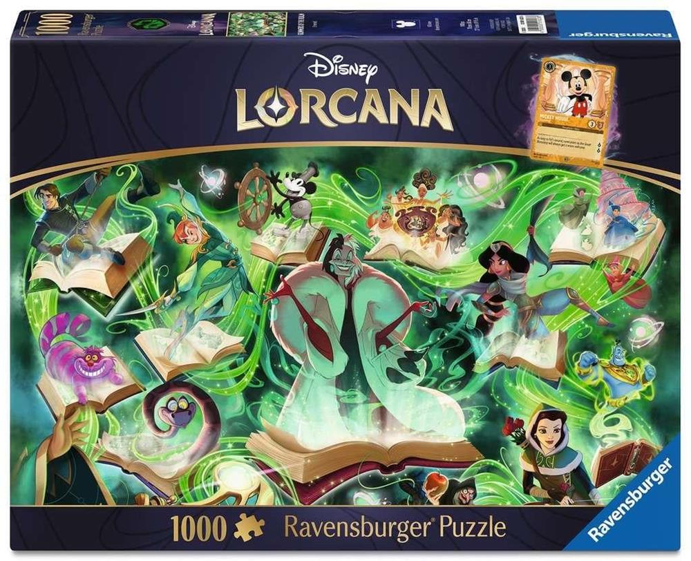 RAVENSBURGER DISNEY LORCANA PUZZLE GLIMMERS OF THE REALM: EMERALD 1000 PZ 01623