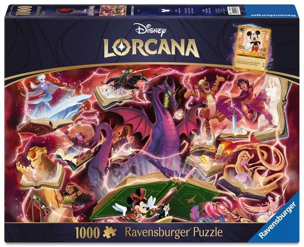 RAVENSBURGER PUZZLE DISNEY LORCANA GLIMMERS OF THE REALM: RUBY 1000 PZ 01624