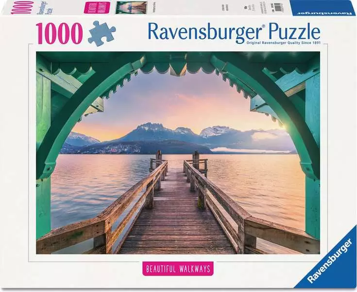 RAVENSBURGER PUZZLE PASSERELLA SUL LAGO DI ANNECY 1000 PZ 01762
