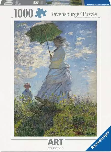 RAVENSBURGER PUZZLE MONET DONNA CON IL PARASOLE GIRATA VERSO SINISTRA 1000 PZ 02026