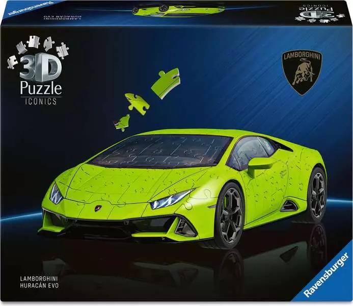 RAVENSBURGER PUZZLE 3D LAMBORGHINI HURACAN EVO-VERDE 108 PZ 08037
