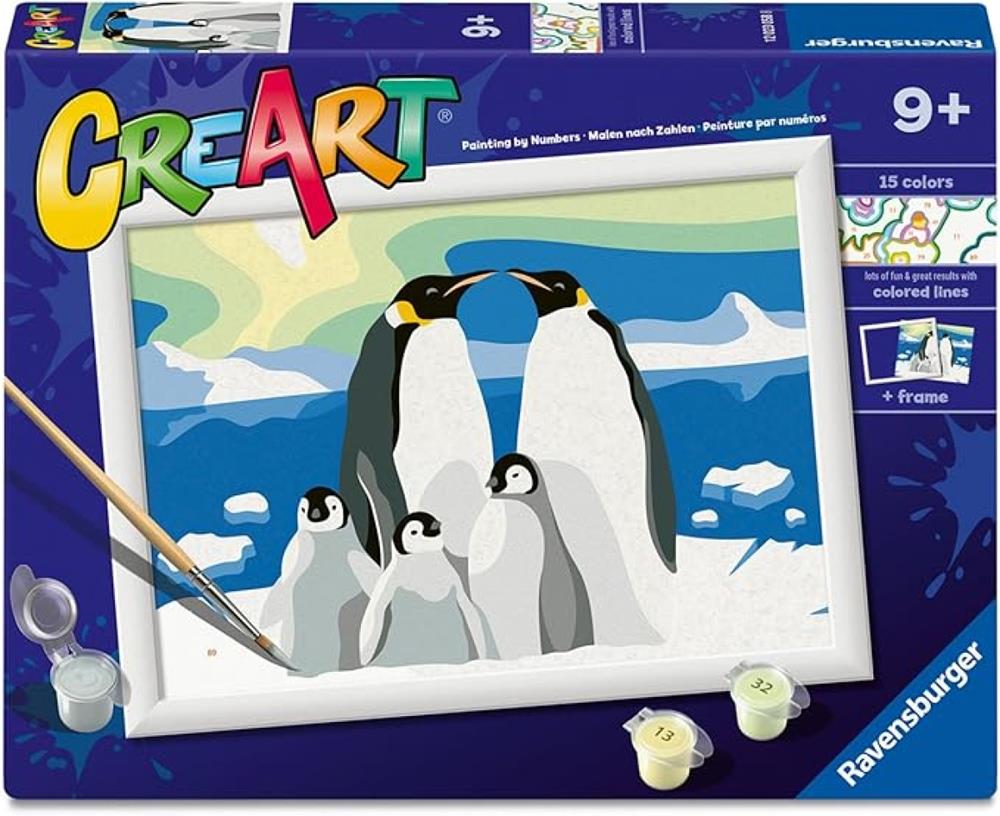 RAVENSBURGER CREART SERIE D - LA FAMIGLIA DI PINGUINI 23058