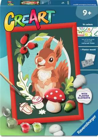 RAVENSBURGER CREART SERIE D - SCOIATTOLO CON GESSO 3D 23265