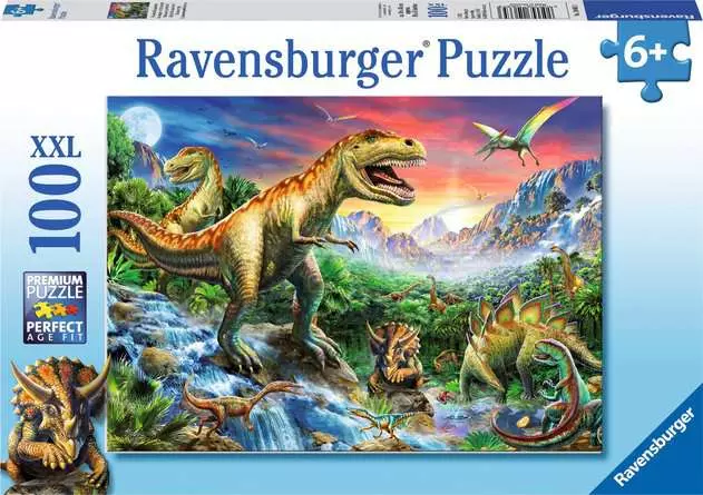 RAVENSBURGER PUZZLE L'ERA DEI DINOSAURI XXL 100 PZ 10665