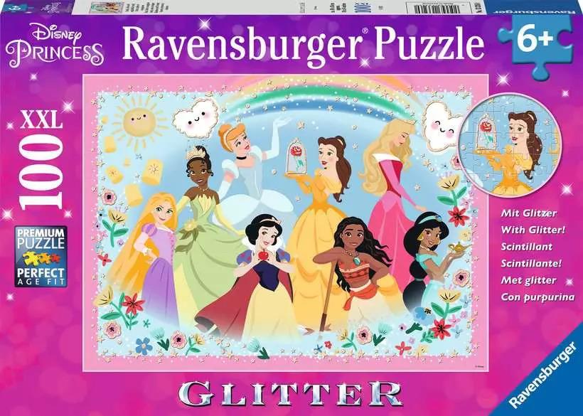 RAVENSBURGER PUZZLE DISNEY PRINCESS - GLITTER 100 PZ 133326