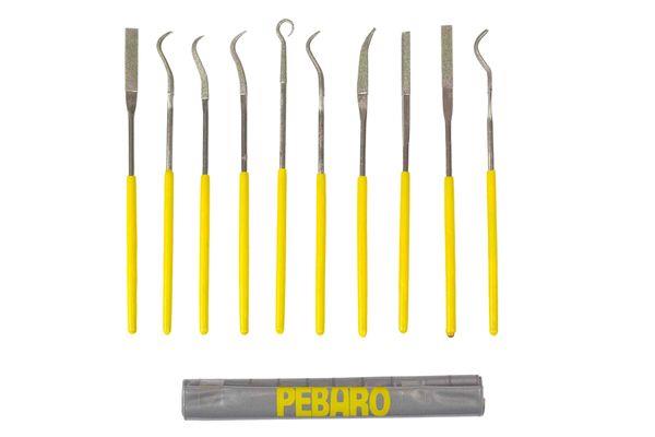 PEBARO SET DI LIME AD AGO DIAMANTATE 10 PZ DIA10geb