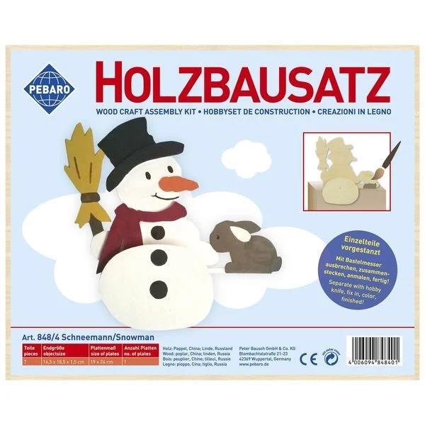 PEBARO KIT SGABELLO CON BORDO PUPAZZO DI NEVE 848/4