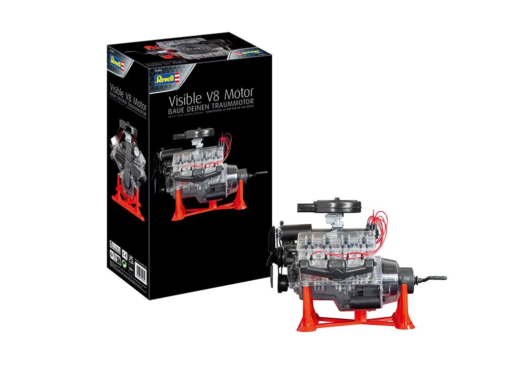 REVELL VISIBLE V-8 ENGINE MODEL KIT 1:4 00460