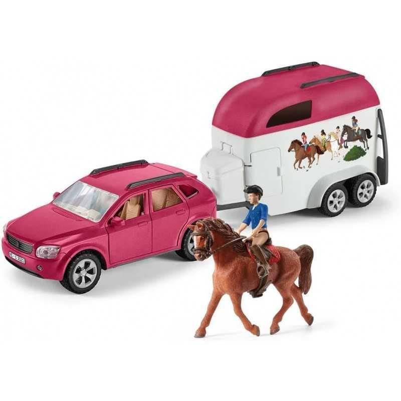 SCHLEICH HORSE CLUB SUV CON RIMORCHIO PER CAVALLI 72223