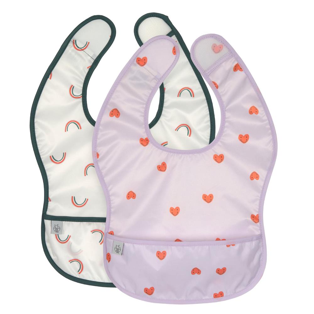 LÄSSIG BAVAGLINO HAPPY RASCALS HEART LAVANDER CON TASCA RACCOGLIPAPPA 2 PZ