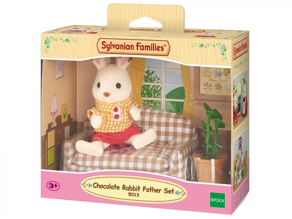 SYLVANIAN PAPÀ CONIGLIO CIOCCOLATO E DIVANO 5013