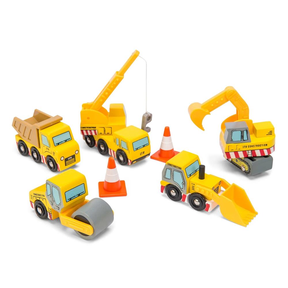 LE TOY VAN SET AUTO DA COSTRUZIONE - 9 PZ TV442