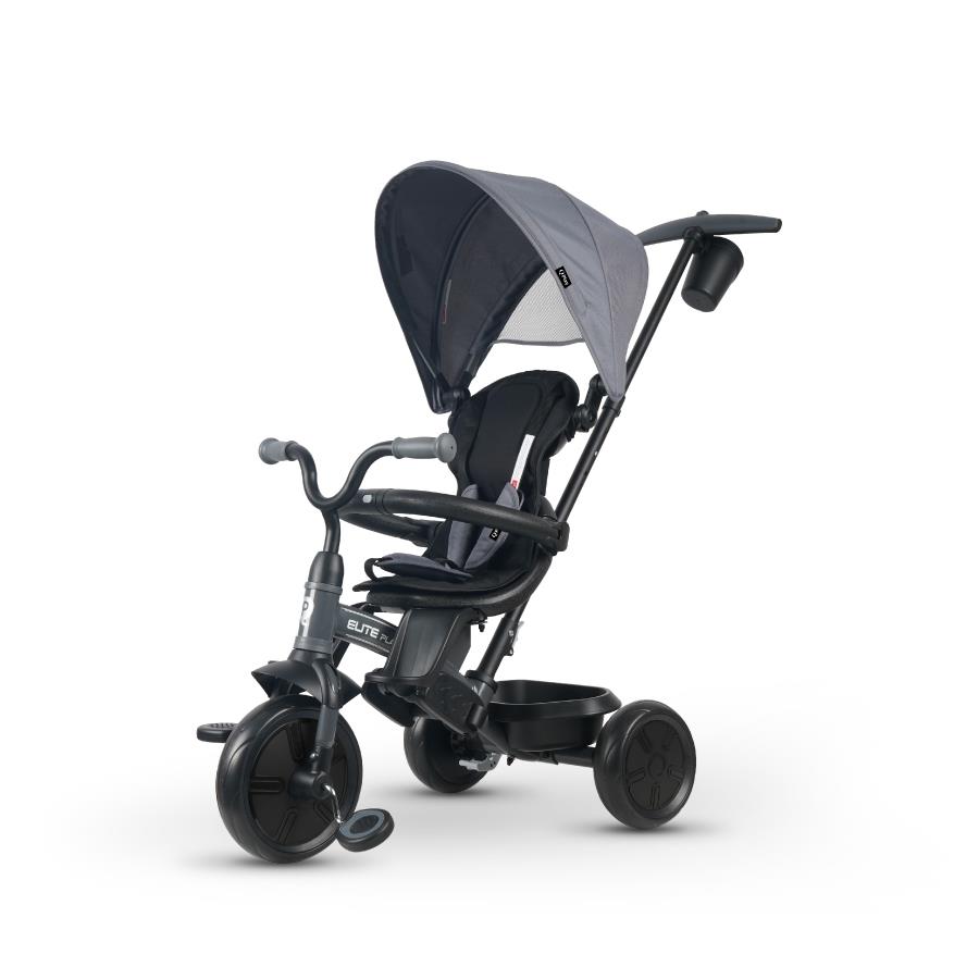 QPLAY TRICYCLE ELITE PLATIN 6IN1 360 GRAY