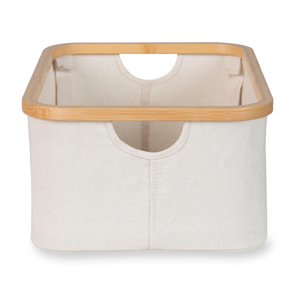 QUAX CESTO PORTAOGGETTI PER IL BAGNO - 45 X 30 CM - BEIGE/NATURAL 65MM001N