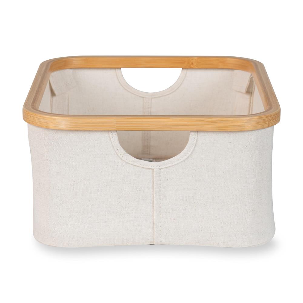 QUAX CESTO PORTAOGGETTI PER IL BAGNO - 38 X 30 CM - BEIGE/NATURAL 65MM002N