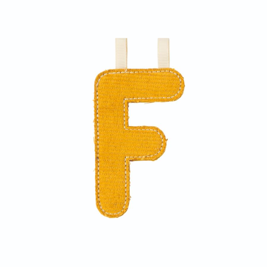 LILLIPUTIENS LETTERA F IN TESSUTO FOSFORESCENTE 83866