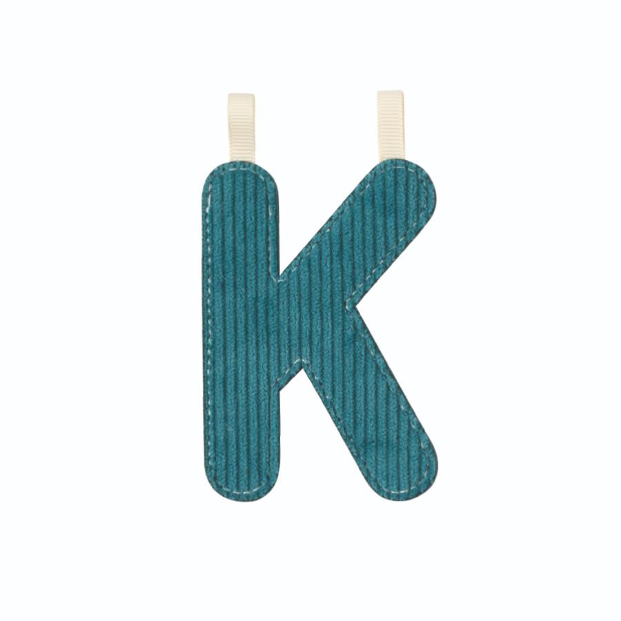 LILLIPUTIENS LETTERA K IN TESSUTO FOSFORESCENTE 83872