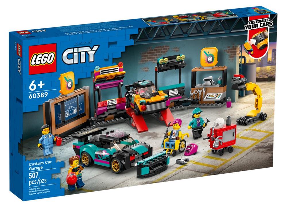 LEGO CITY GARAGE AUTO PERSONALIZZATO 60389