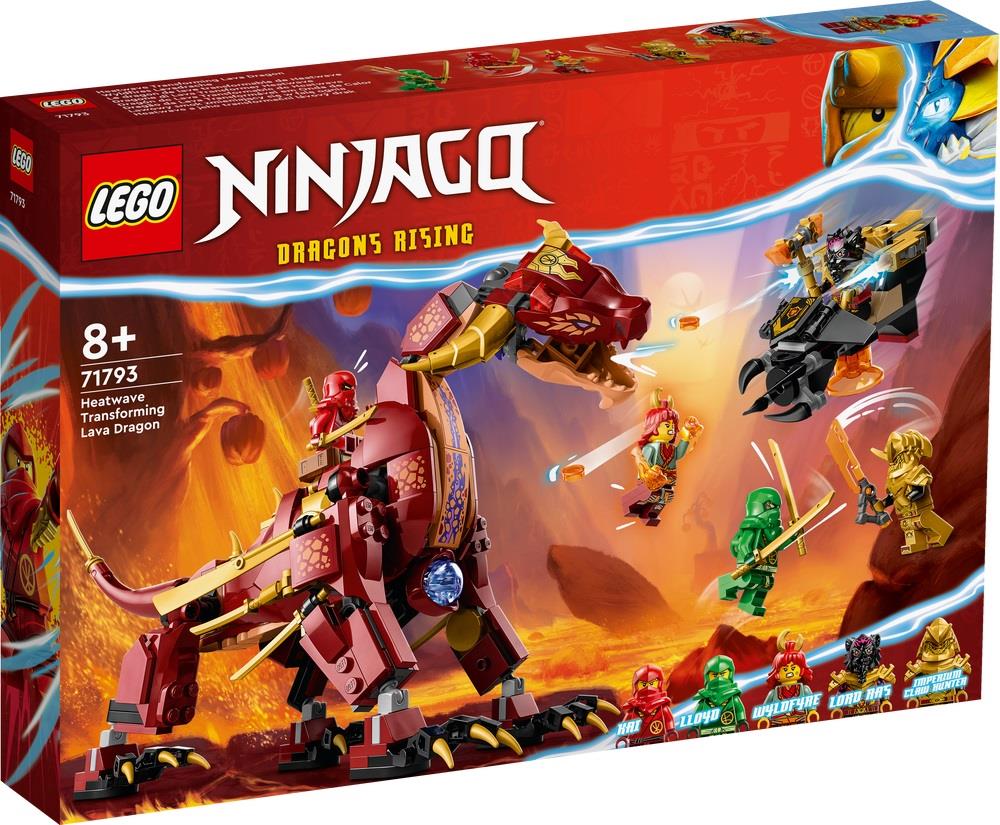 LEGO NINJAGO DRAGONE DI LAVA TRANSFORMER HEATWAVE 71793