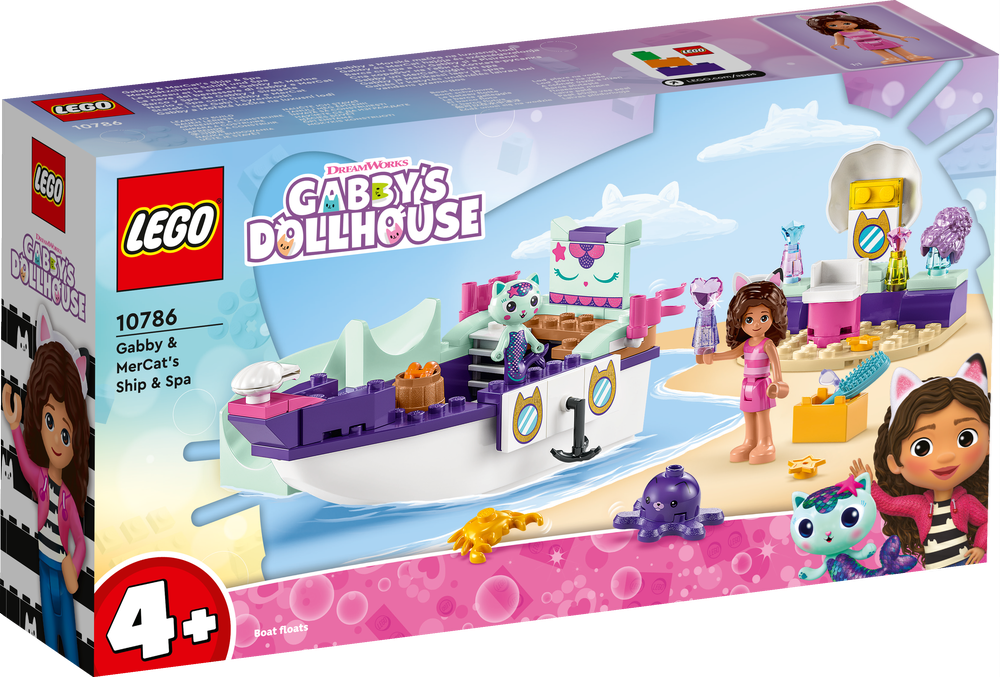 LEGO GABBY'S DOLLHOUSE LA NAVE DEL BENESSERE DI GABBY E SIREGATTA 10786