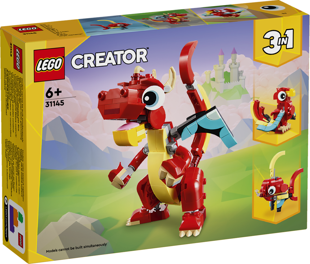 LEGO CREATOR DRAGO ROSSO 31145